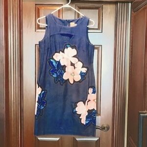 Taylor navy dress w/ lg. pink flowers, 4, New with tags. It's so pretty.